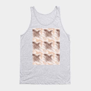 Houndstooth, brown abstract Tank Top